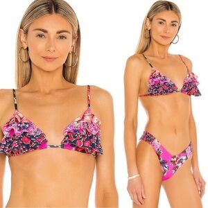 MAAJI x Revolve Set - Estelle Tiered Bikini Top & Valery Cheeky Bottoms - L